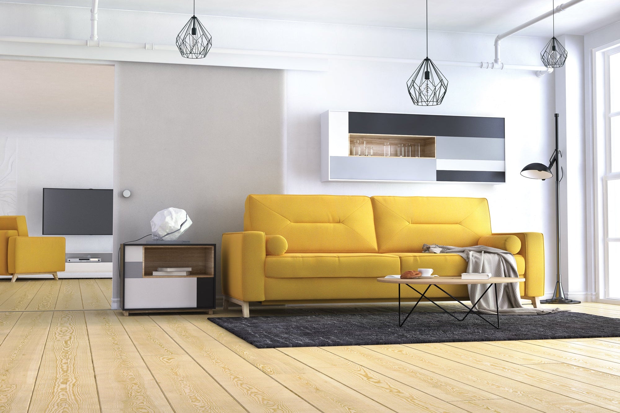 Tosca 3-seter sofa med sovefunksjon