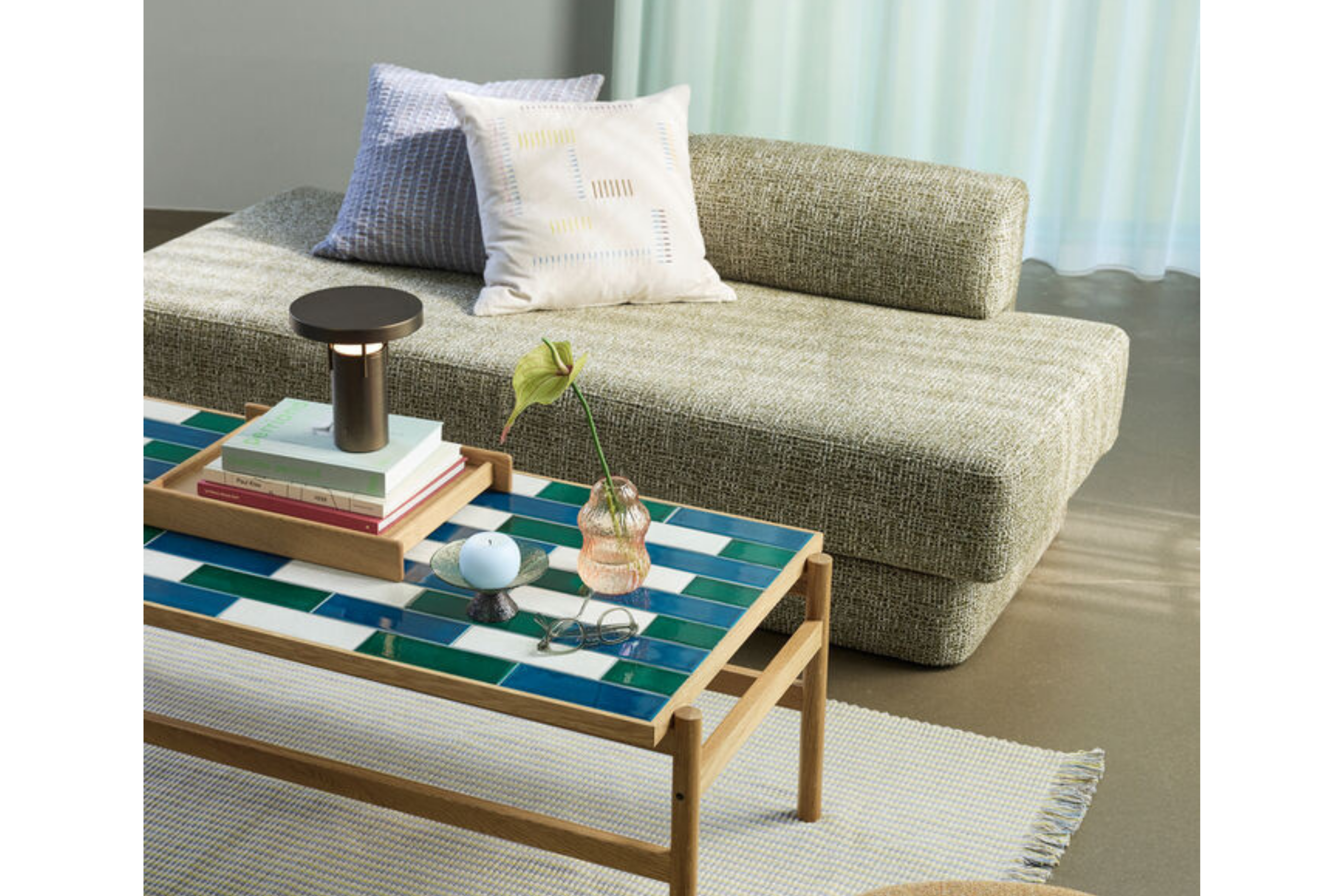 Paza sofa / dagseng – lysegrønn