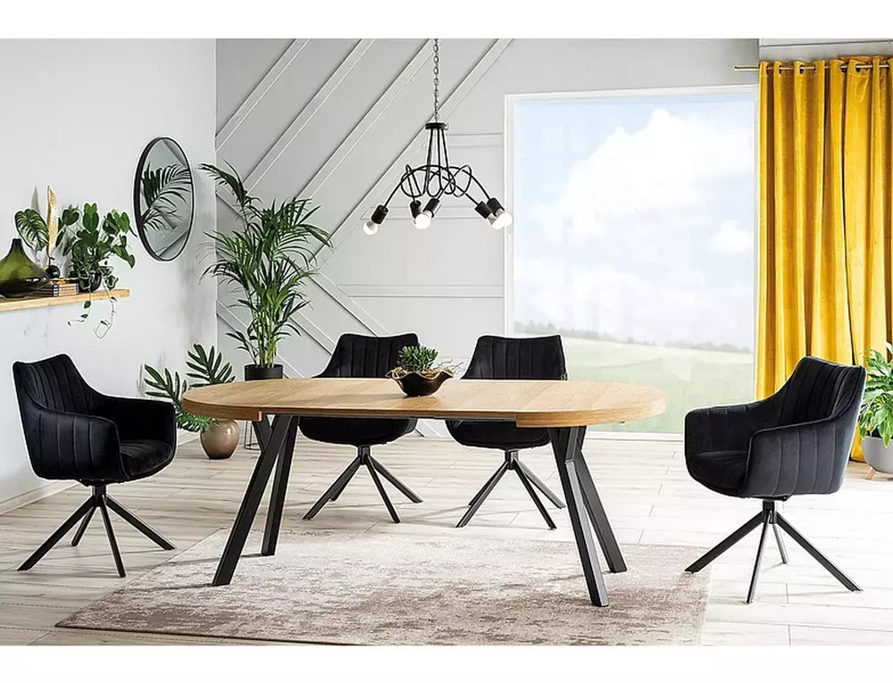 Lume fløyel spisestol 180°