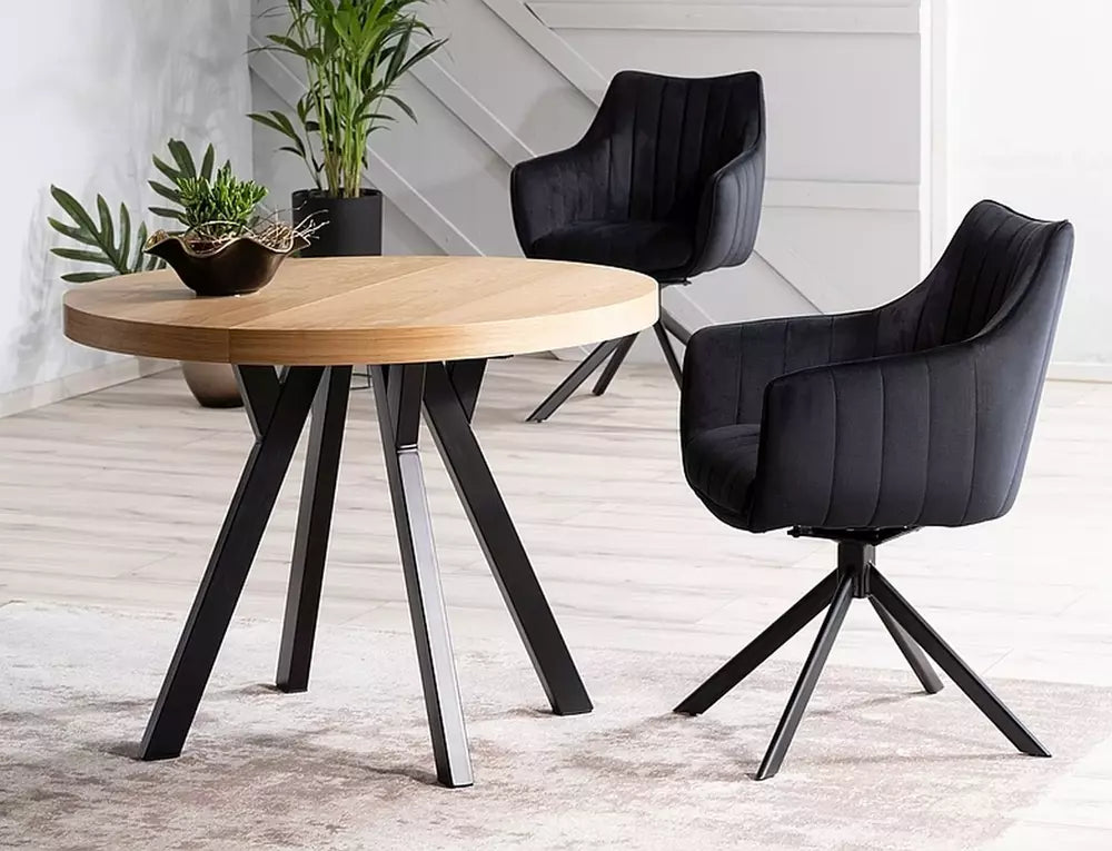 Lume fløyel spisestol 180°
