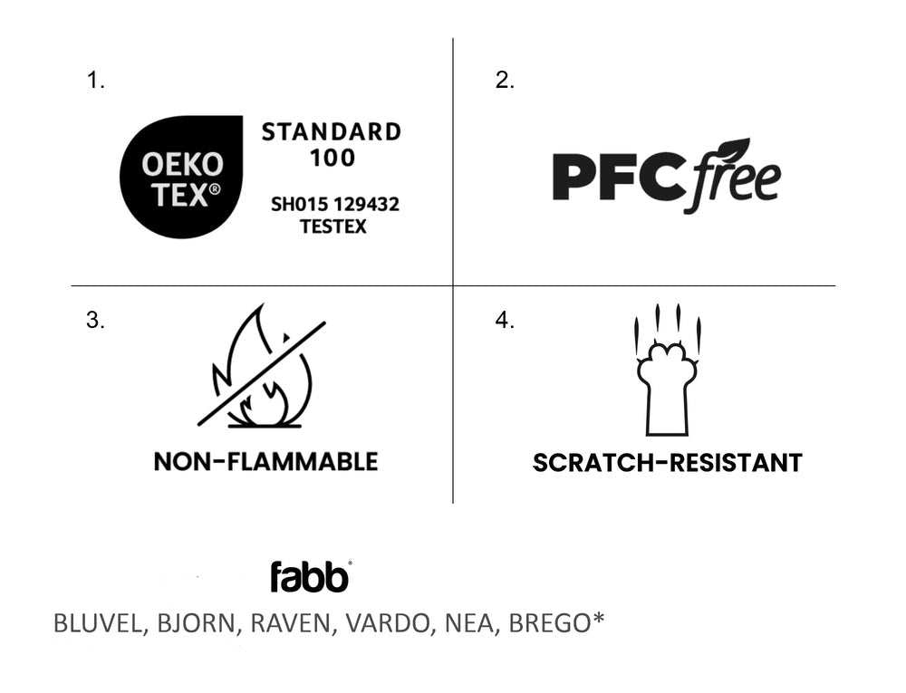 Nerio 3-seter Sofa – Fløyel