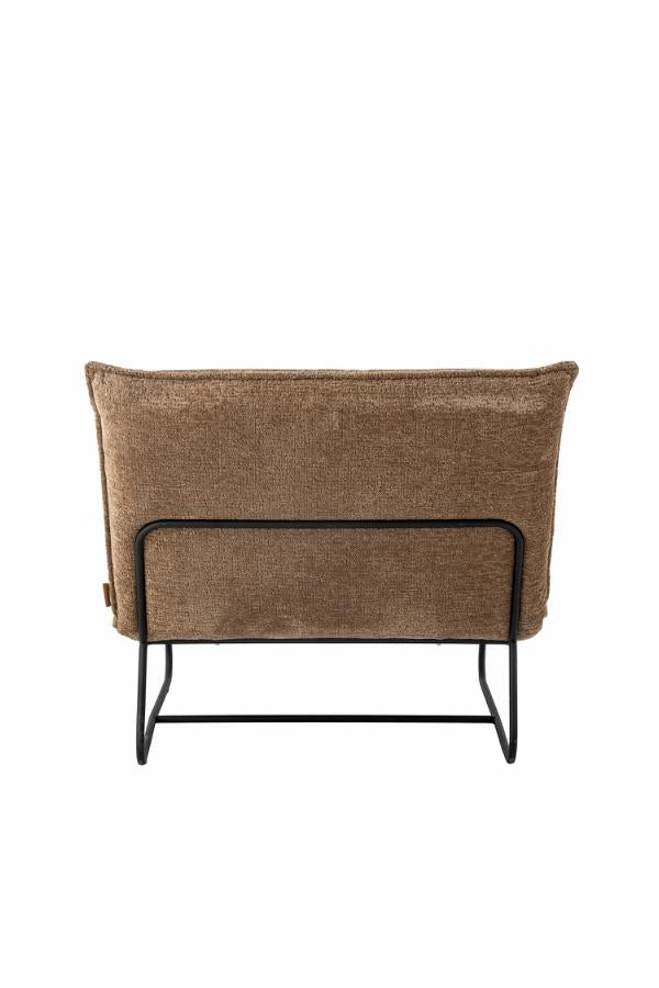 Cape Lounge Chair – Loungestol i brun bouclé fra Bloomingville