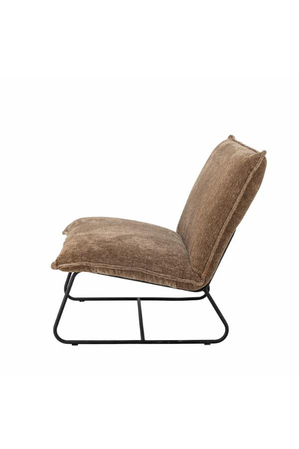 Cape Lounge Chair – Loungestol i brun bouclé fra Bloomingville