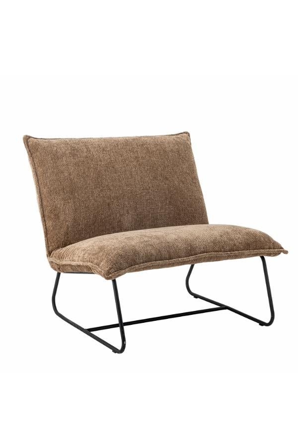 Cape Lounge Chair – Loungestol i brun bouclé fra Bloomingville