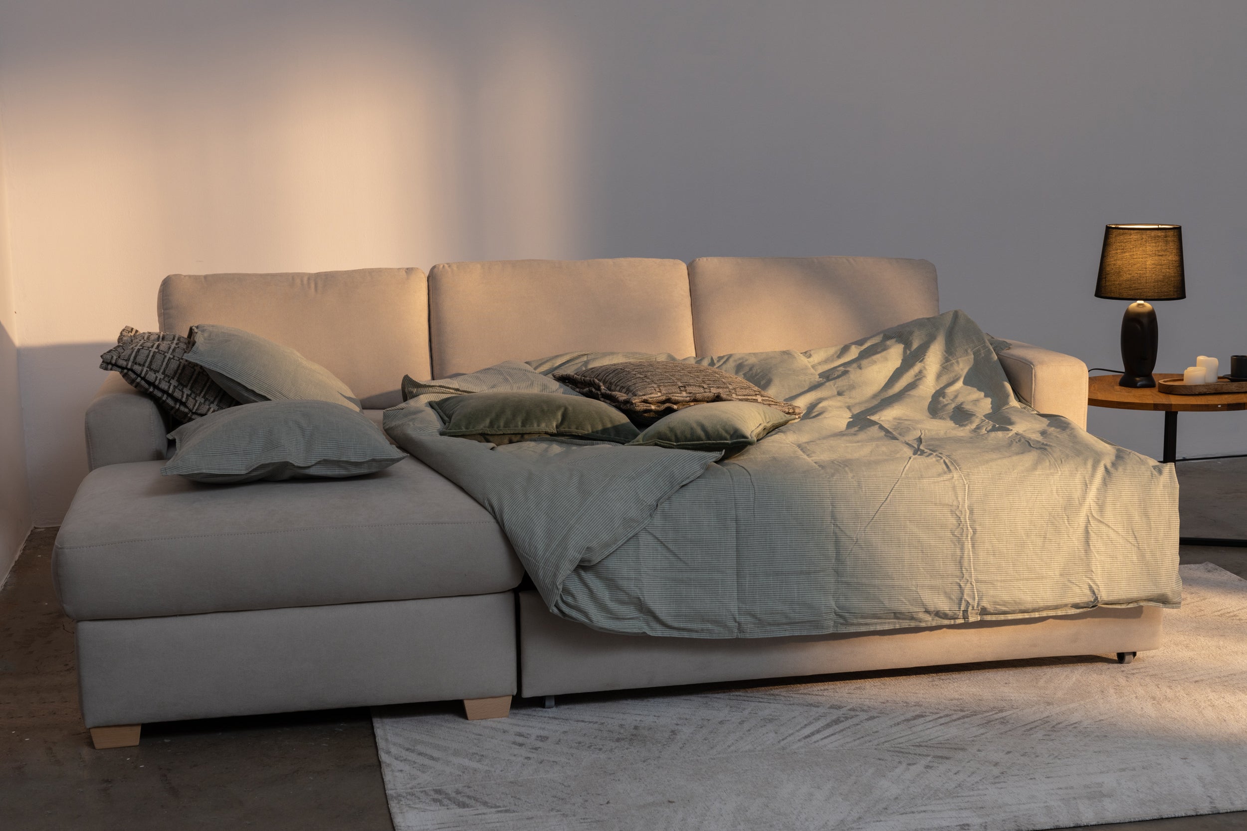 Opti hjørnesofa med sovefunksjon