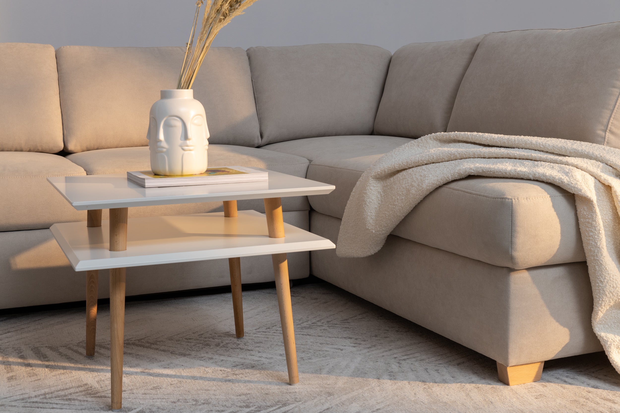 Opti U-sofa med sovefunksjon