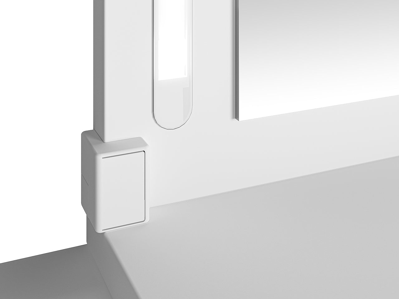 Luna sminkebord med LED-speil
