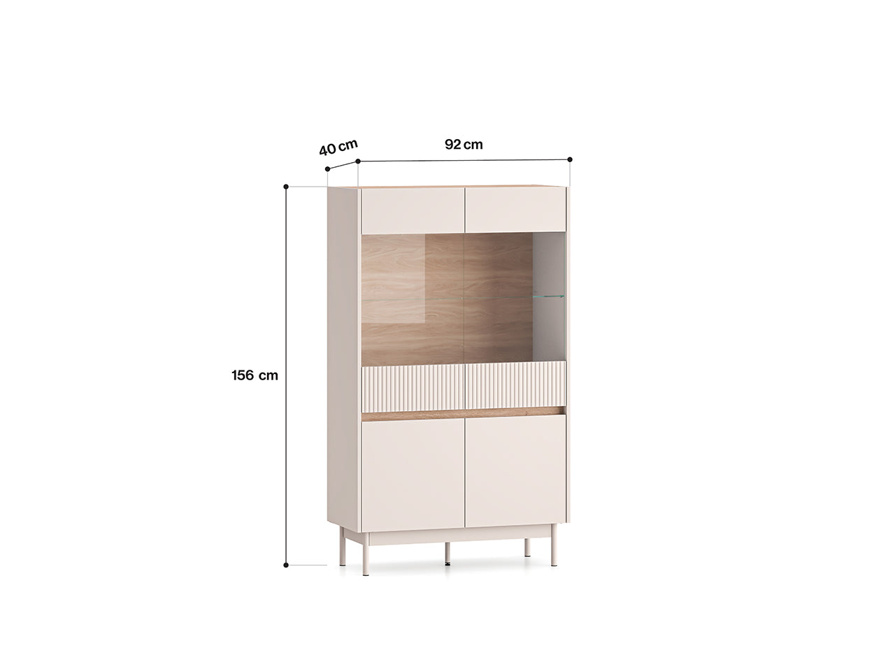Avelin vitrineskap Wide