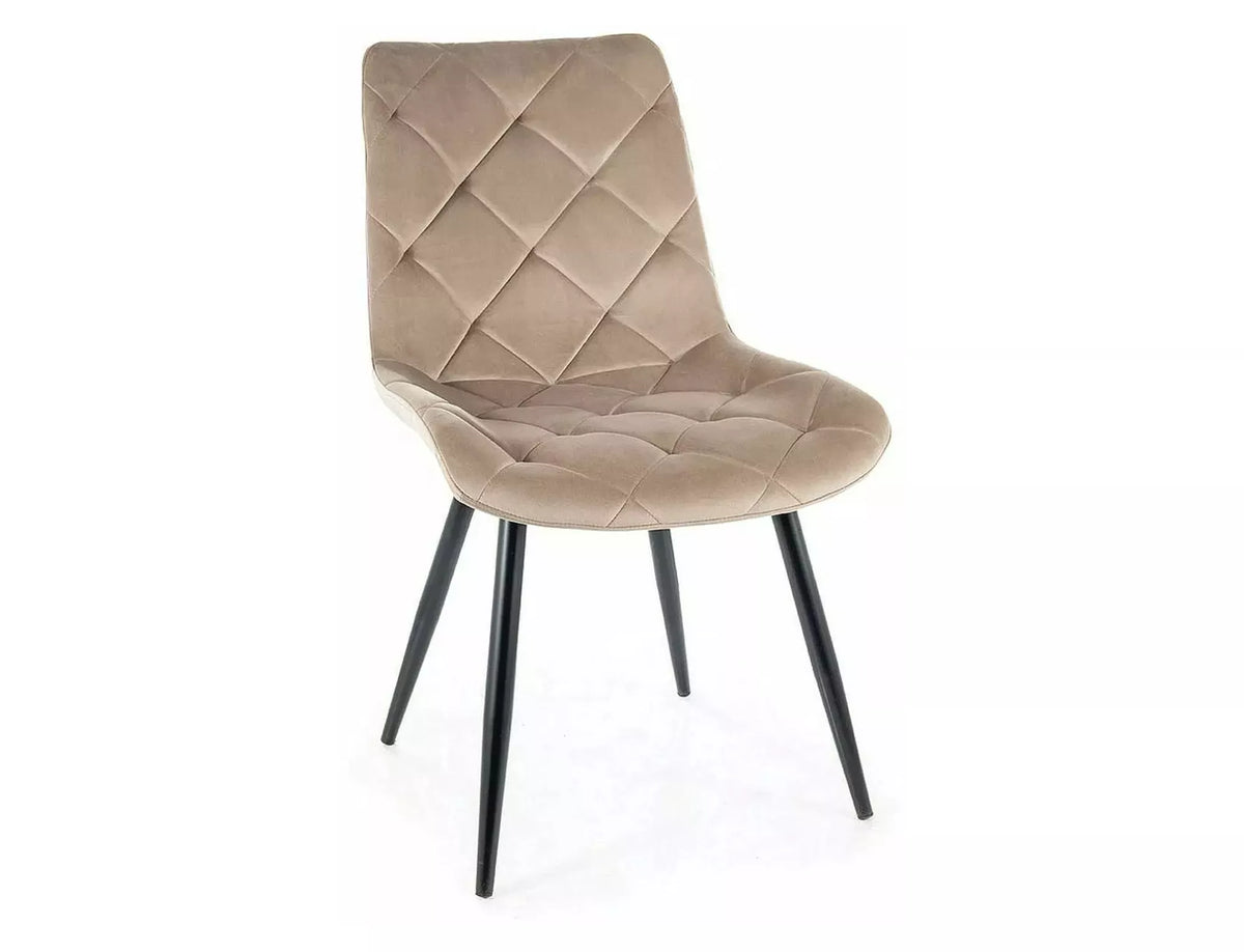 Ralf spisestol mørk beige