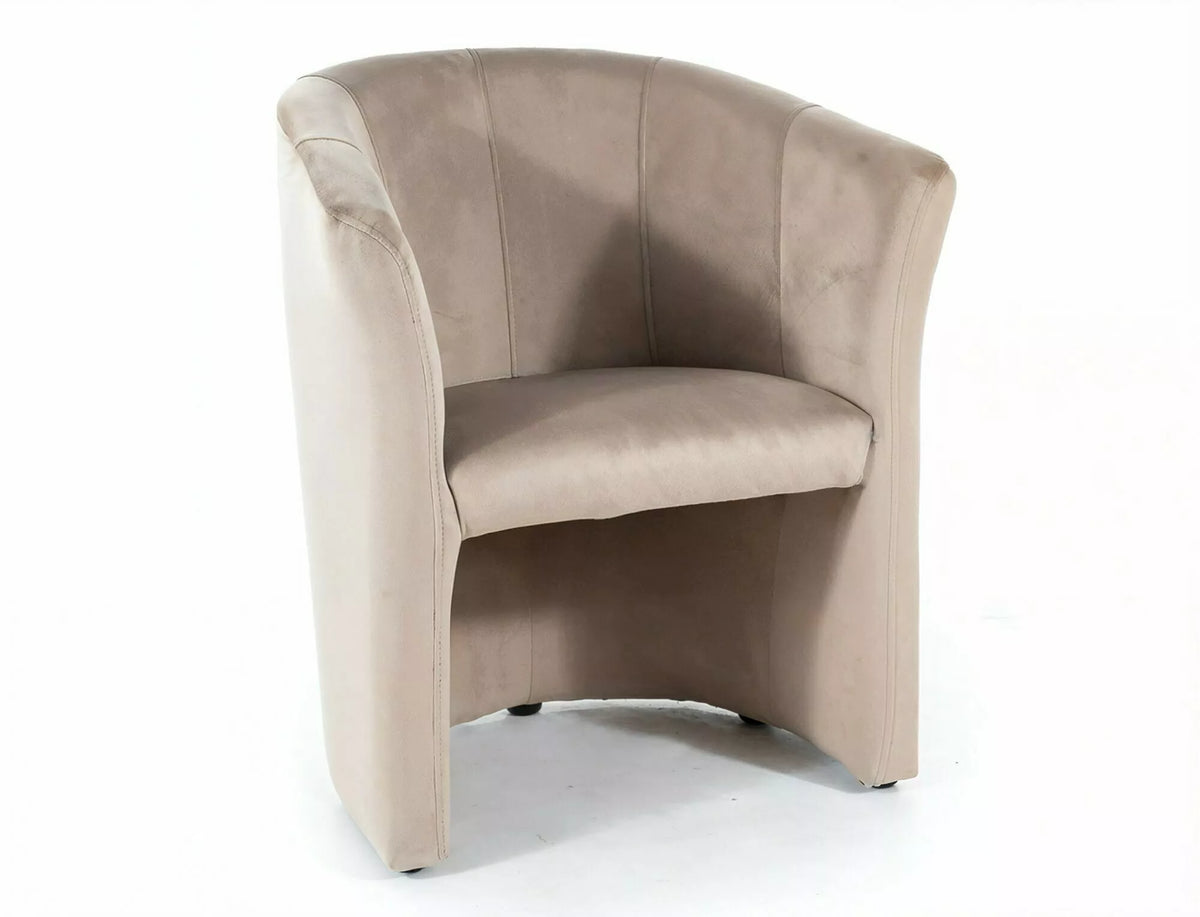 Tobias lenestol mørk beige