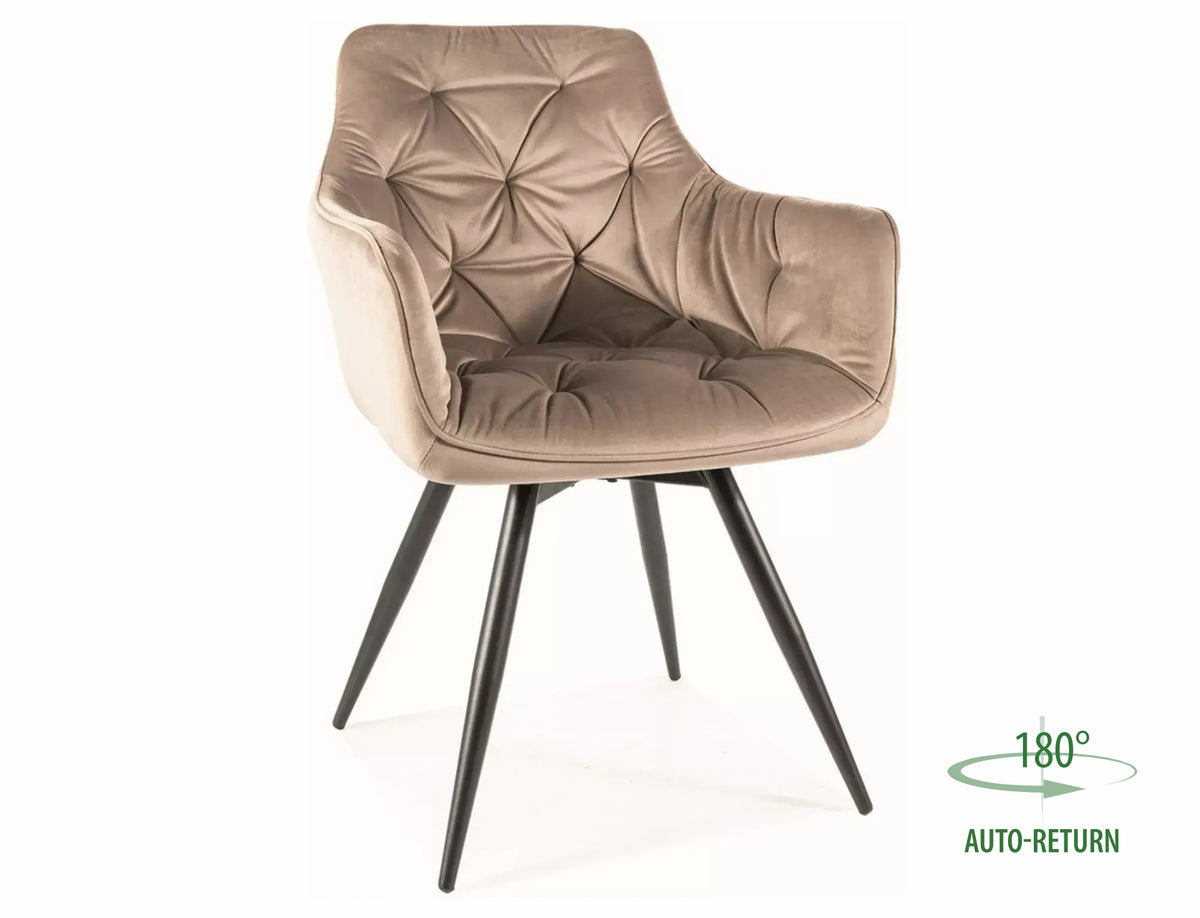 Mango spisestol mørk beige
