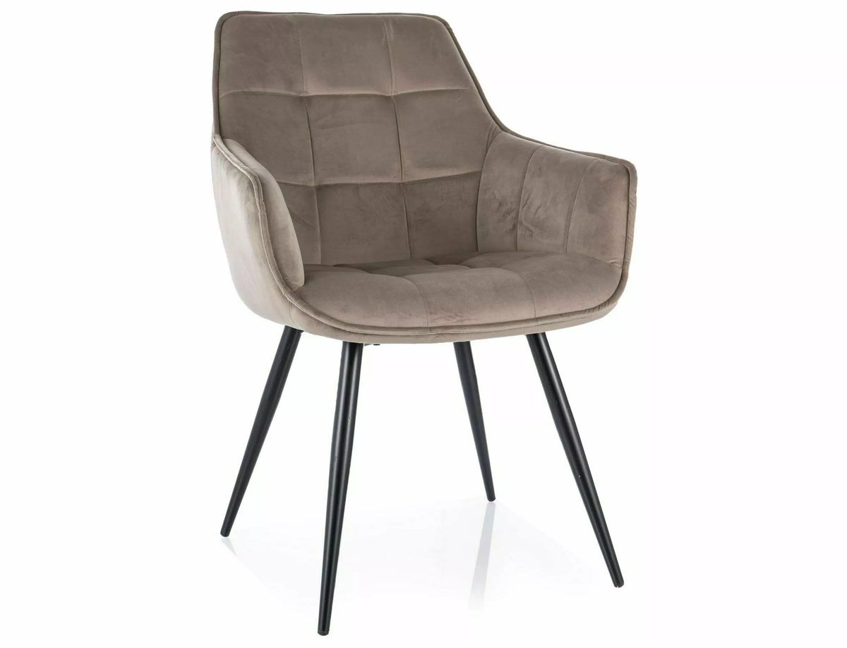 Lilja spisestol mørk beige
