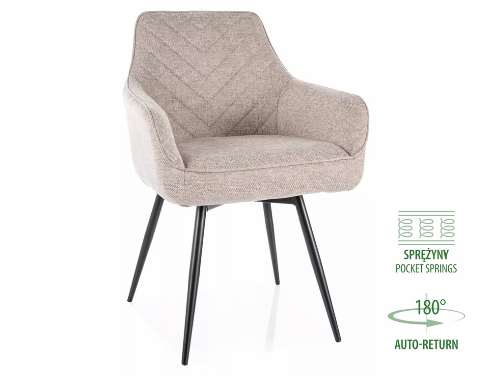 Forma Flow spisestol-180° roteringsfunksjon