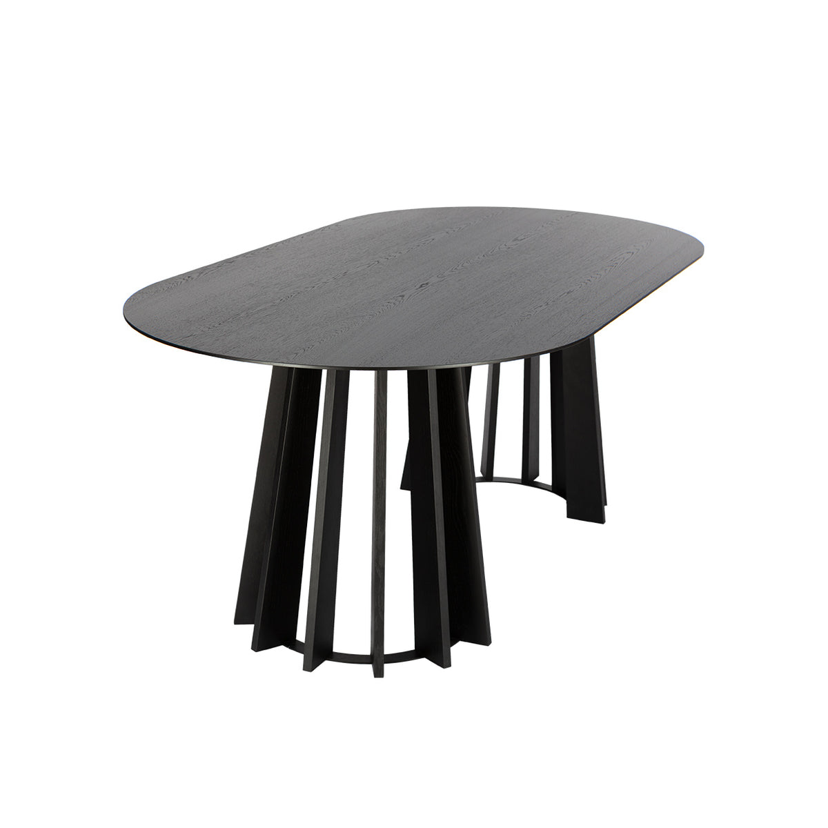 Spisebord Tavle oval svart eik