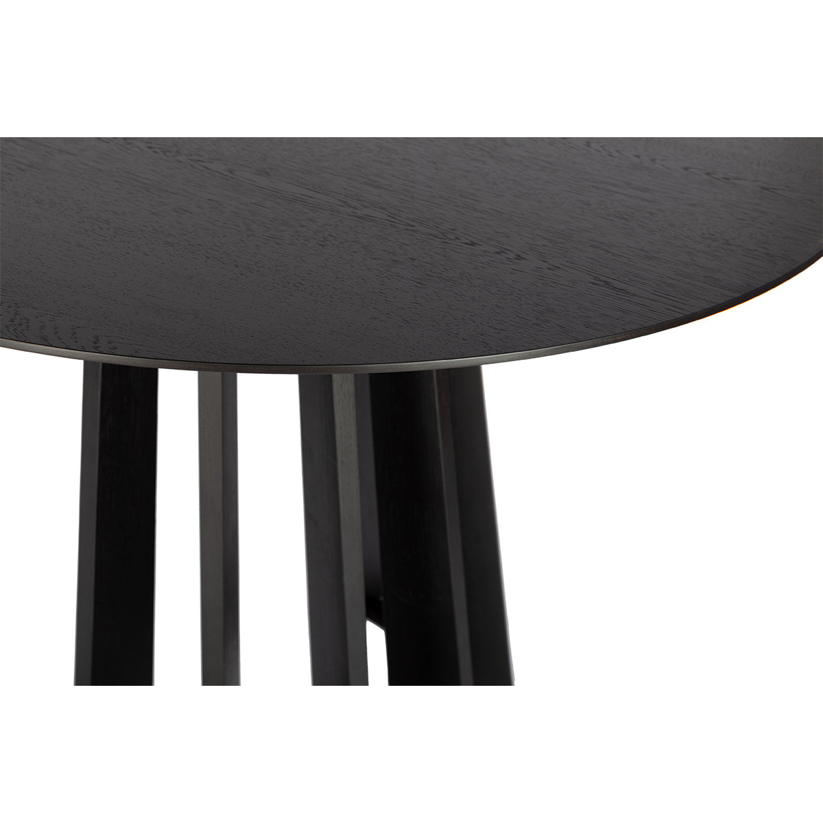 Spisebord Tavle oval svart eik