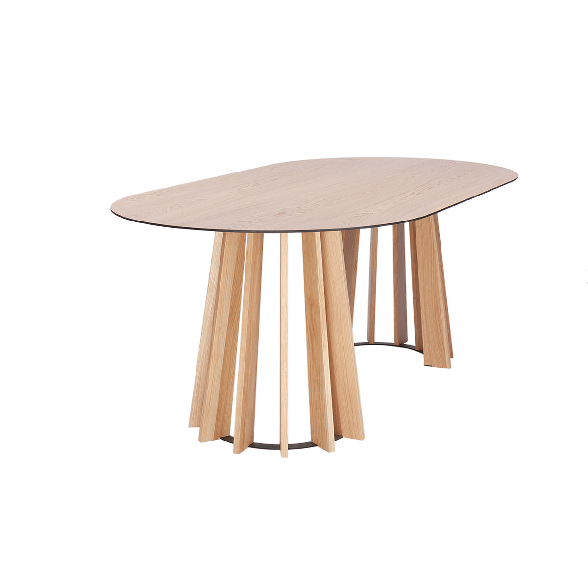 Spisebord Tavle oval naturlig eik